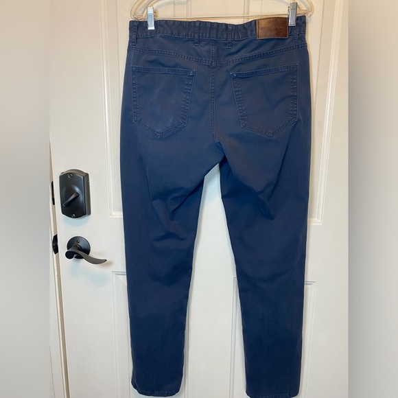 Michael Kors Men’s Parker Slim Fit Navy Twill Pants Sz 32/32 EUC - Picture 3 of 12
